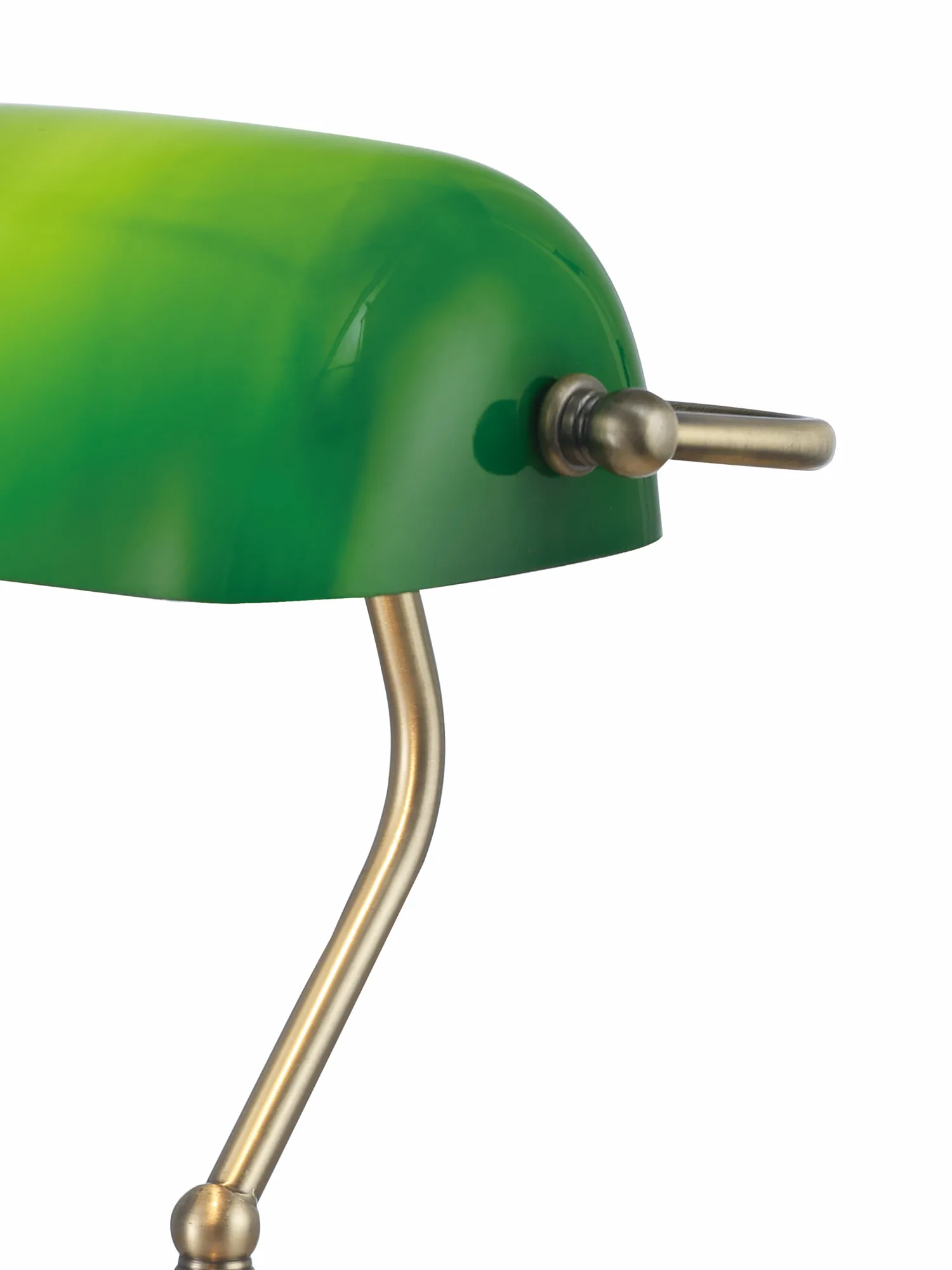 Morgan Glass 42cm 1 Light Table Lamp Antique Brass D0085  Deco Morgan
